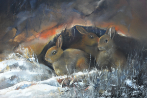 Konijnen-in-de-winter